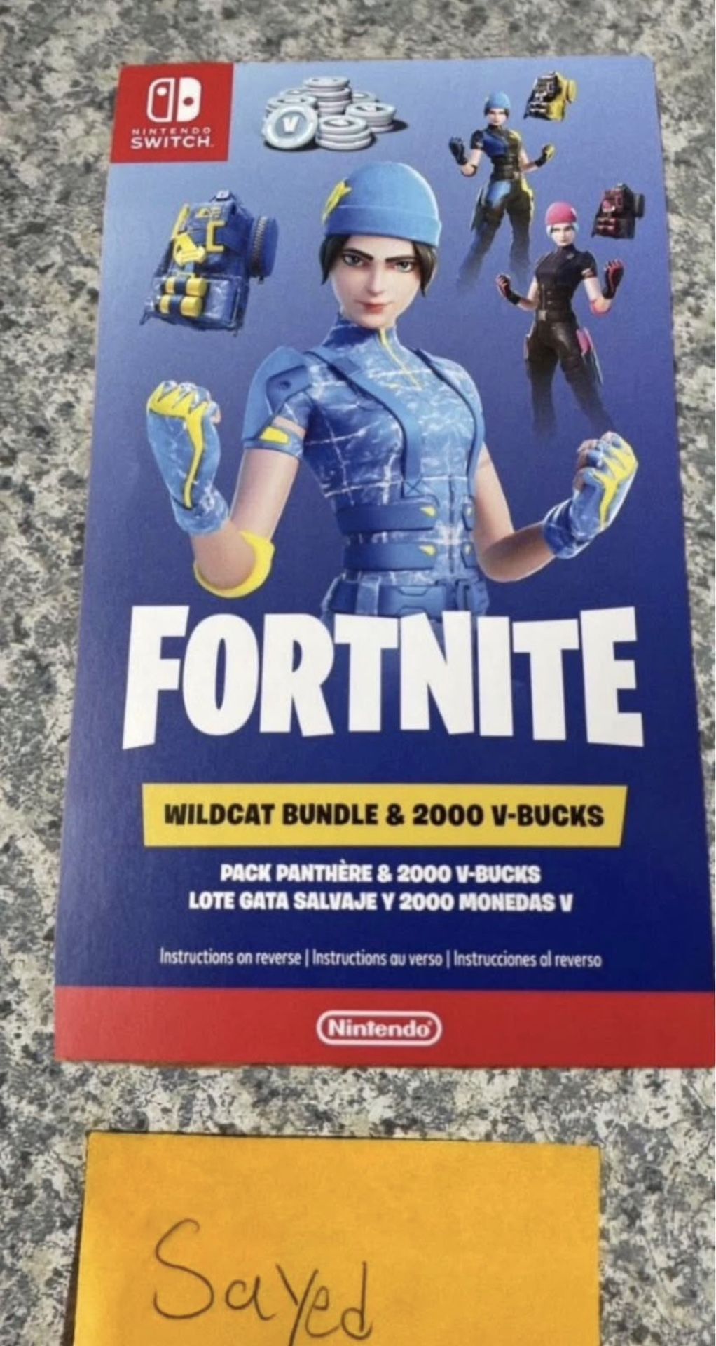 Wildcat Skin Code Brand New