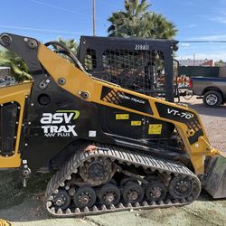 2018 ASV VT-70 skid loader steer like new ready for work