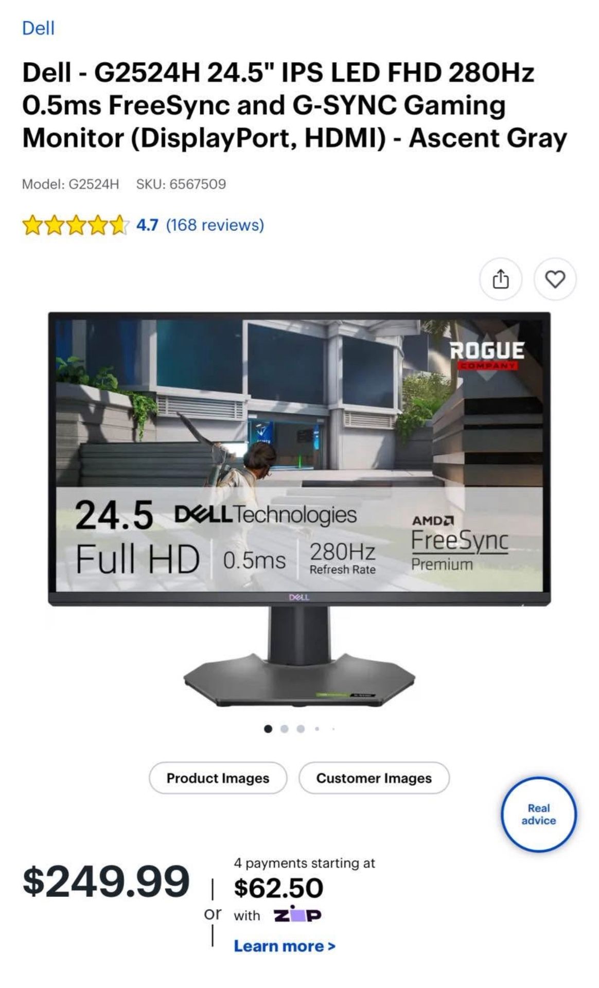 Gaming monitor 240hz