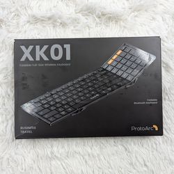 ProtoArc XK01 Foldable Full-Size Wireless Bluetooth Keyboard for Business Travel