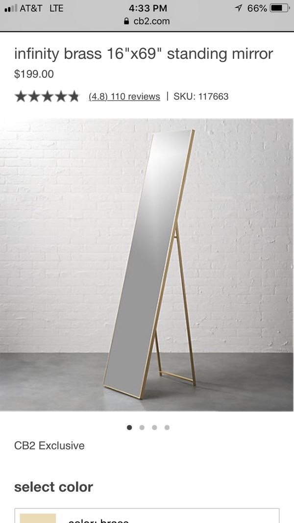 Cb2 Infinity Floor Mirror Originally Purchased For 199