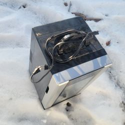 Silver And Black Fridge Brand Fridgedaire