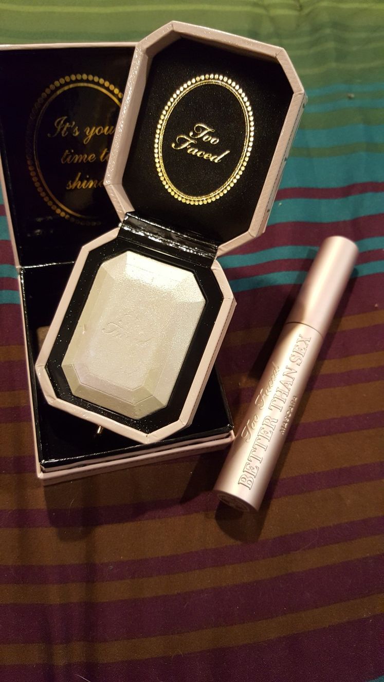 too faced highlighter better than sex mascara