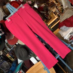 Women’s Hot Pink Stretch Dress Pants (size 12)