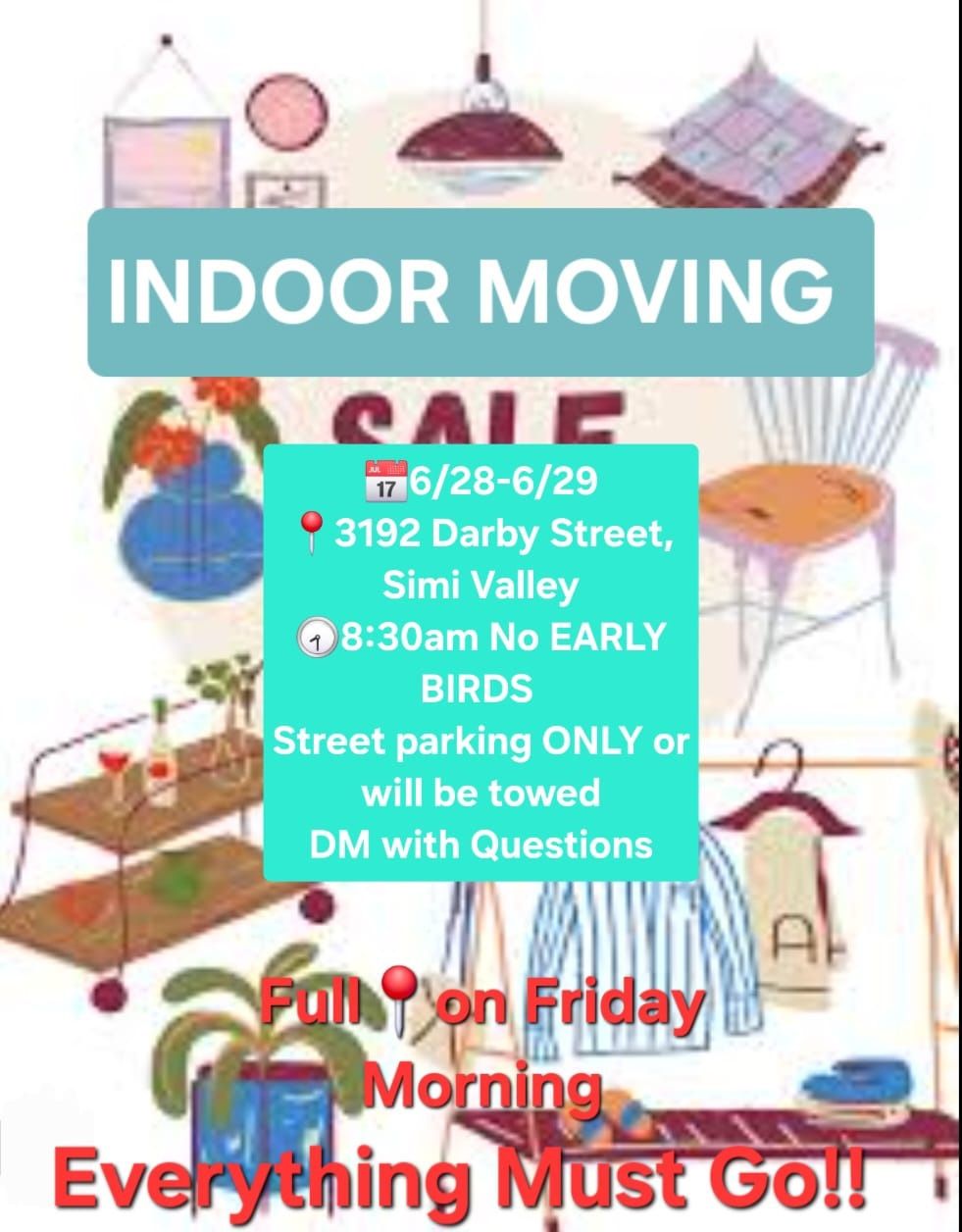 INDOOR MOVING SALE