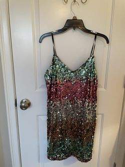 Express Sequin Cocktail Dress