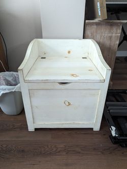 Vintage Bench With Compartment