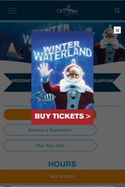 ODYSEA AQUARIUM TIX **HALF OFF**