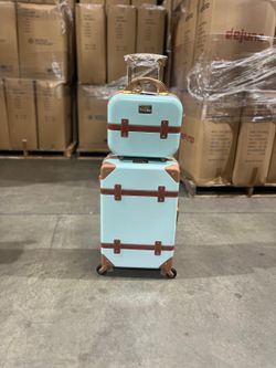Carry On 20” + Cosmetic Bag 13” - 2pcs Set Luggage Sale - Different Colors 
