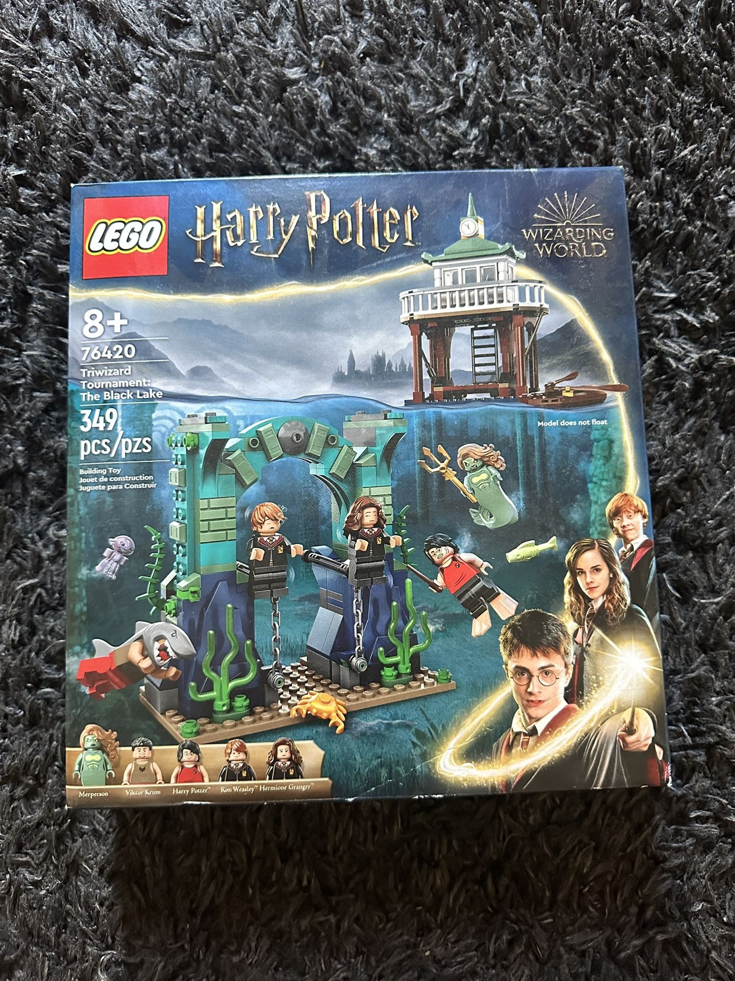 LEGO Harry Potter Triwizard Tournament: The Black Lake Building Set 76420 - Goblet of Fire Toy Playset with Harry, Hermione, and Ron Minifigures, Magi