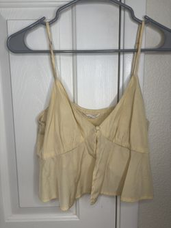 Dainty Yellow Flow Crop Top🍋