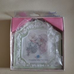 Precious Moments Porcelain Velvet Bisque Plaque