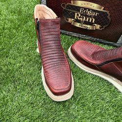 Botas  De Hombre Nueva Con Cierre Resistente Y Confortable