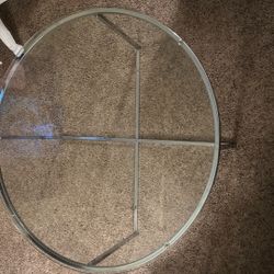 Silver Glass Coffee Table