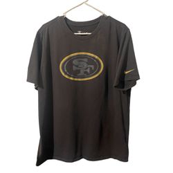 San Francisco 49ers Shirt Men XL Gray Nike Dri-Fit NFL Football Athletic Tee