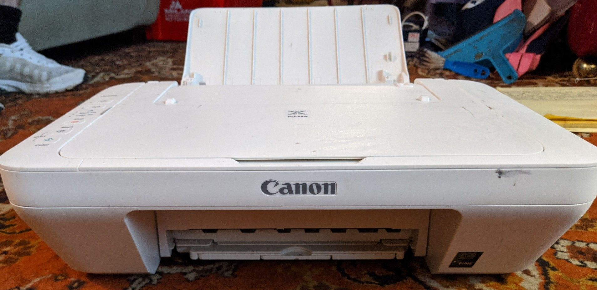 Canon white multifunction printer
