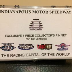 Indianapolis Motor Speedway exclusive 5 piece collectors pin set year 2000