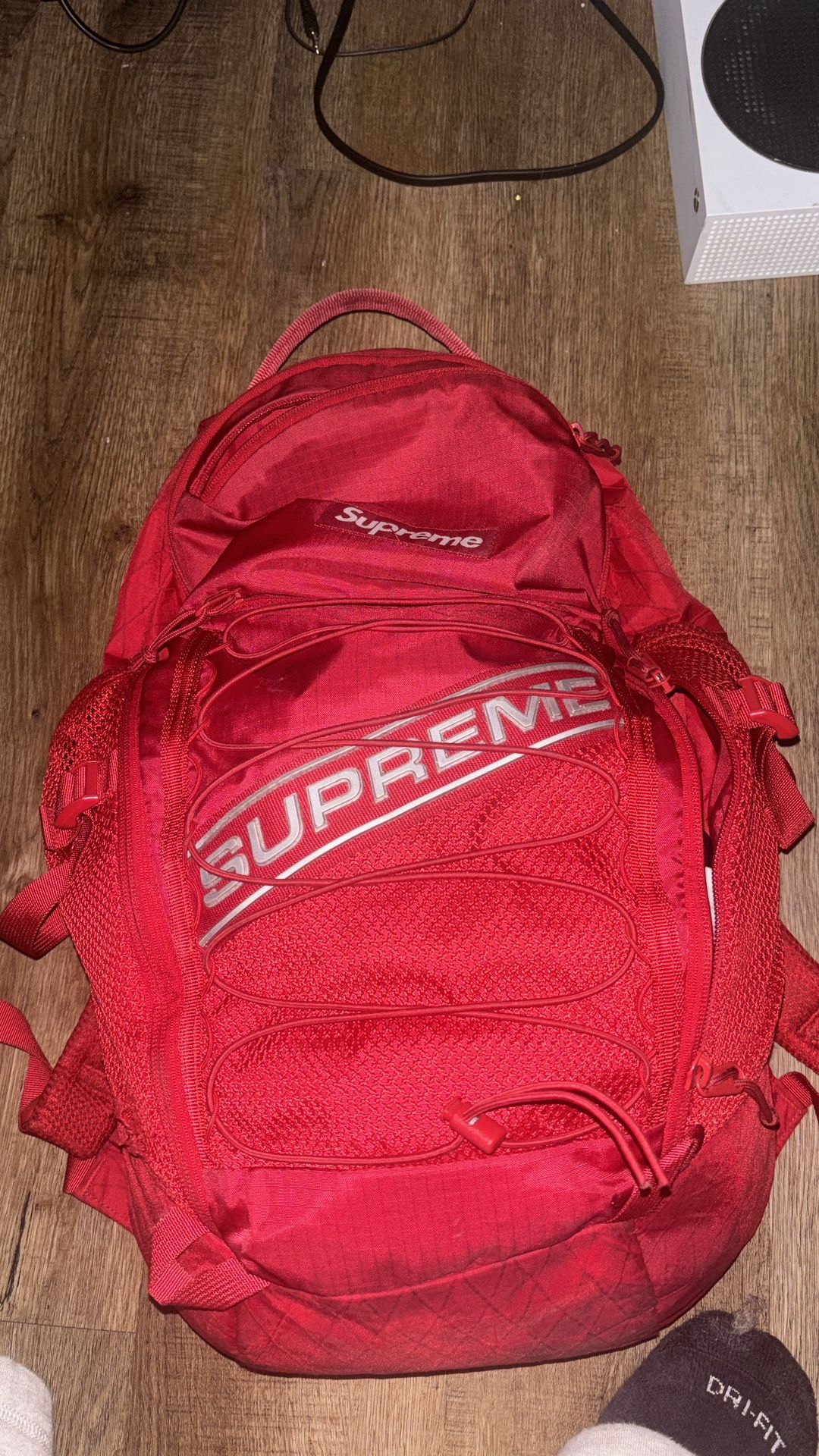 Red Supreme Book Bag
