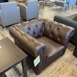 Leather Sofa Chair (priced With Tax)