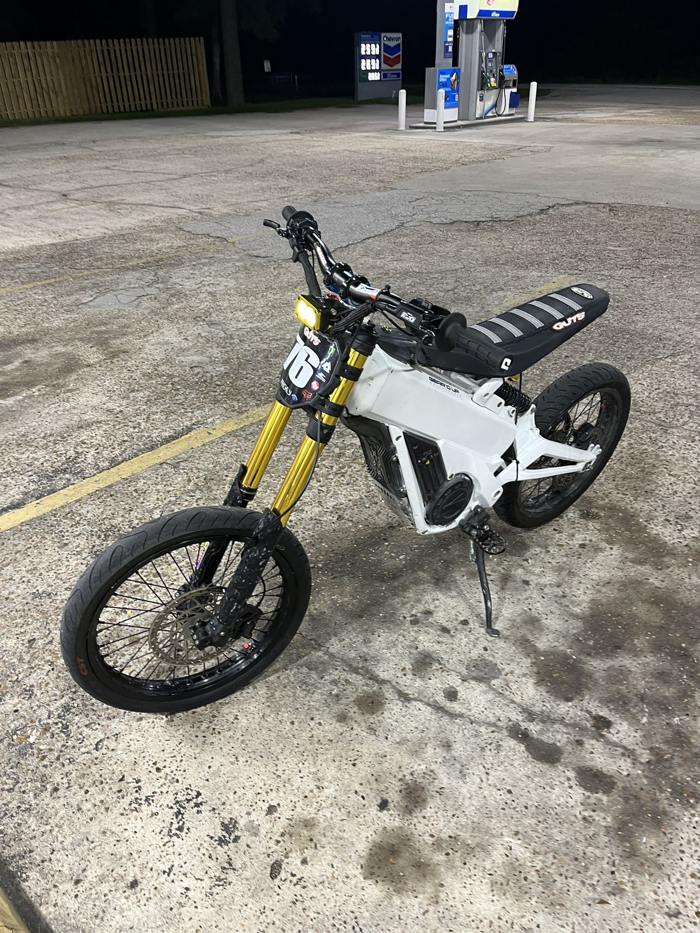 new and improved white power-coated xxx with gold