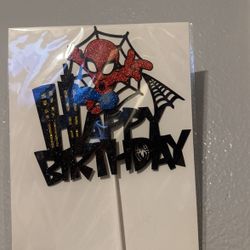 SPIDER MAN CAKE TOPPER