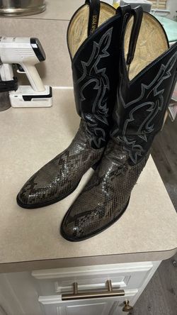 Tony lama python boots 9.5b