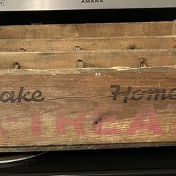 Vintage A-treat Beverage Crate