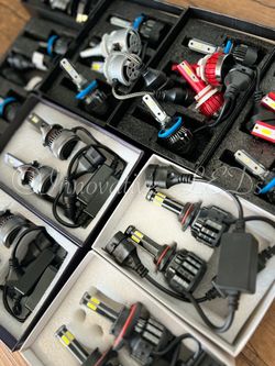 H11/H8/H9 LED Headlight Bulbs, 6500K Fog Lights Car Bulb, 12000Lm DRL or Low Beam, Halogen Replacement Headlight with Fan