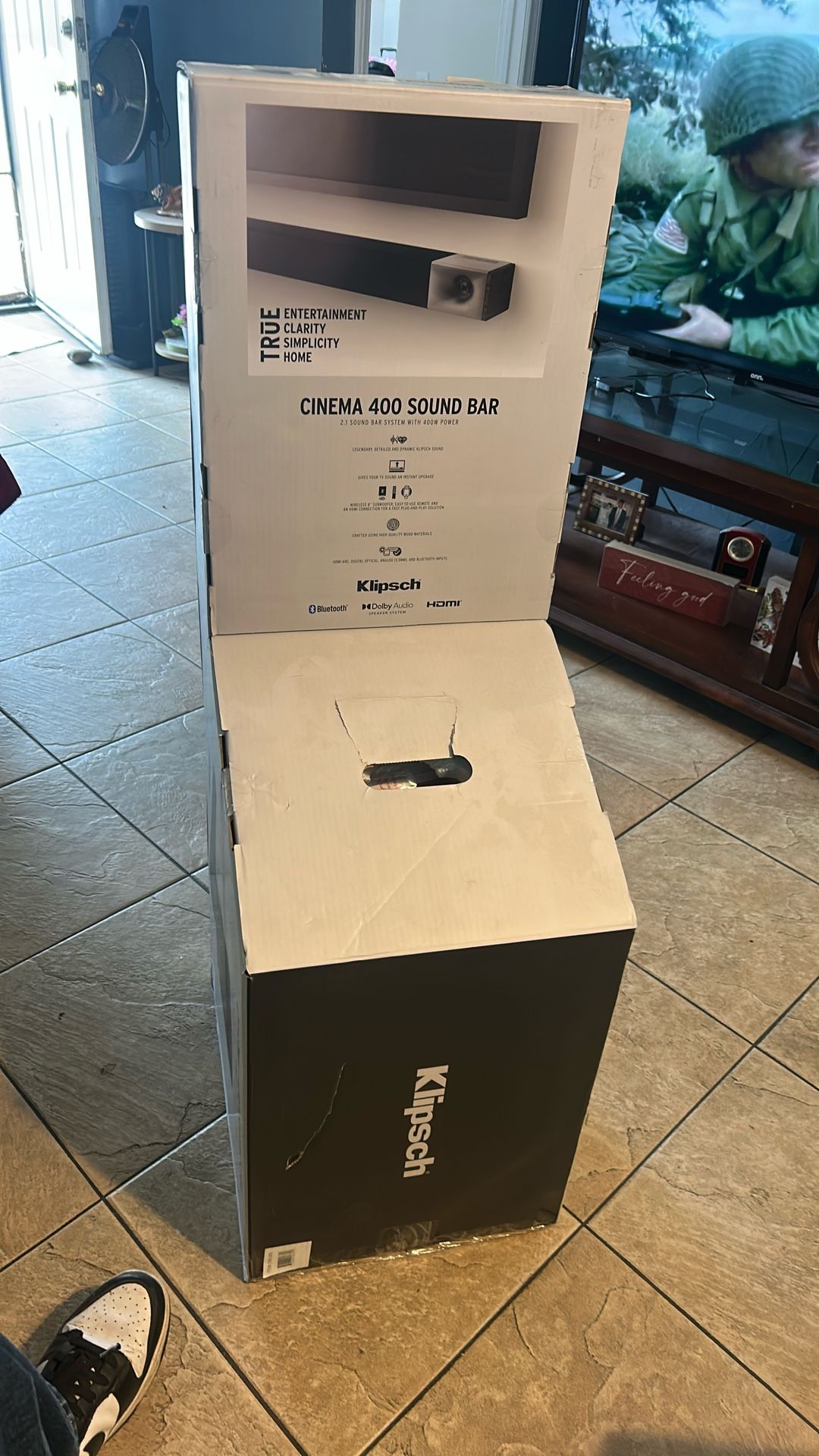 Klipsch Cinema 400 Sound Bar Speakers New