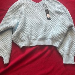 Baby Blue Sweater L