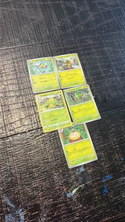Pokémon TCG Grass Type Card Lot of 5