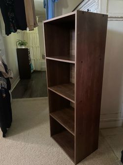 4 Tier Open Cubby Shelf - Storage Book Shelf