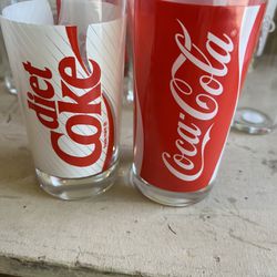  Coca Cola (Coke) Glasses And Coke Pitcher