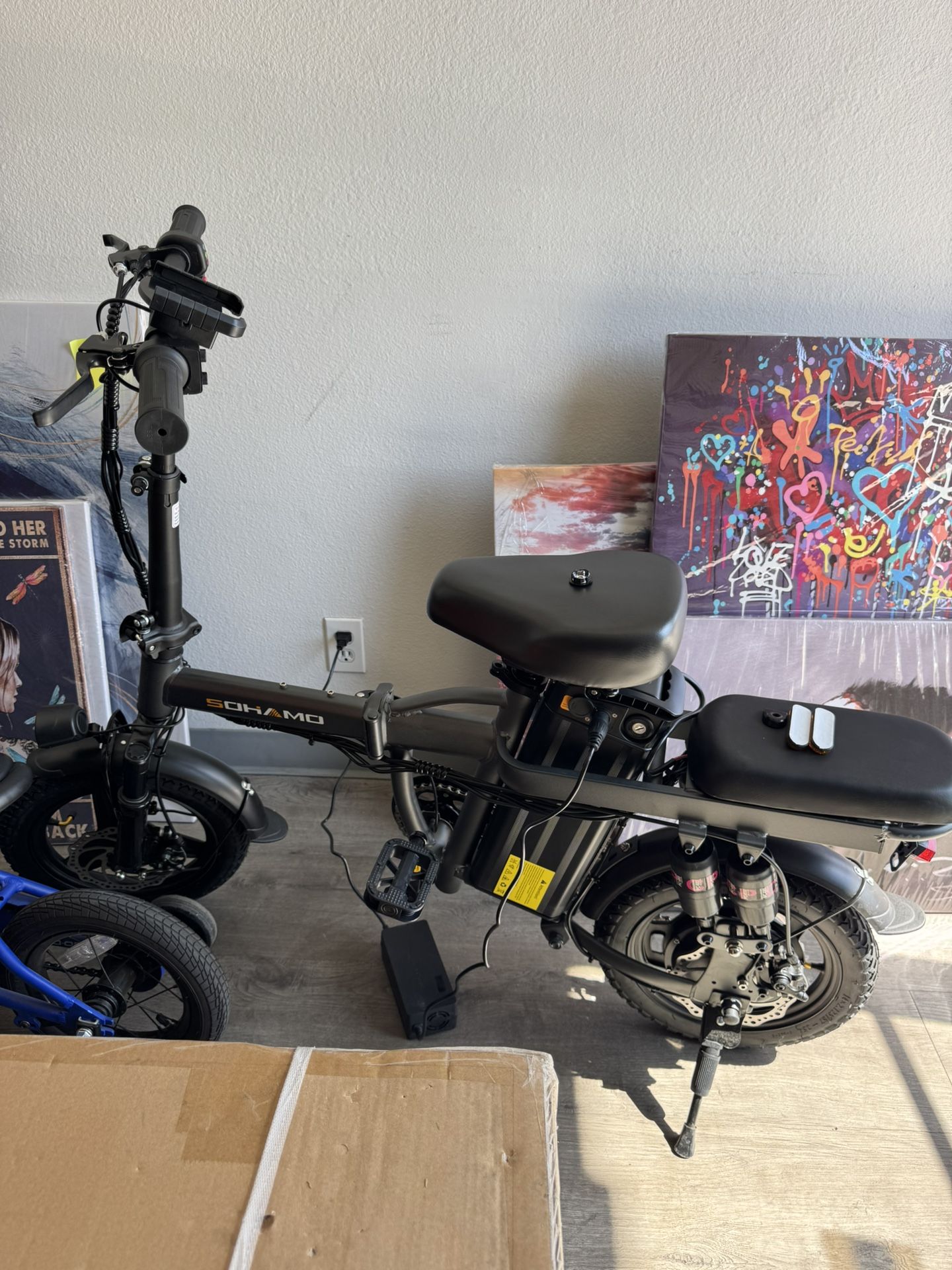 Sohamo Rear Dual Suspension Folding E-bike New