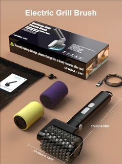 Electric BBQ Grill Cleaning Brush 2-in-1