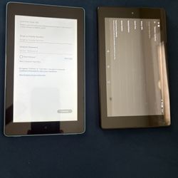 Lot Of 2 Kindle Fire 7 Tablets (7th And 9th Generation)
