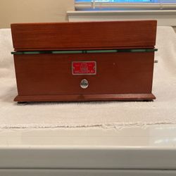 Vintage Henry Troemner Apothecary Pharmacist Balance Scale  Antique Wooden 1930’s With Complete Box Of 9 Weights  With Cover Serial #4278 