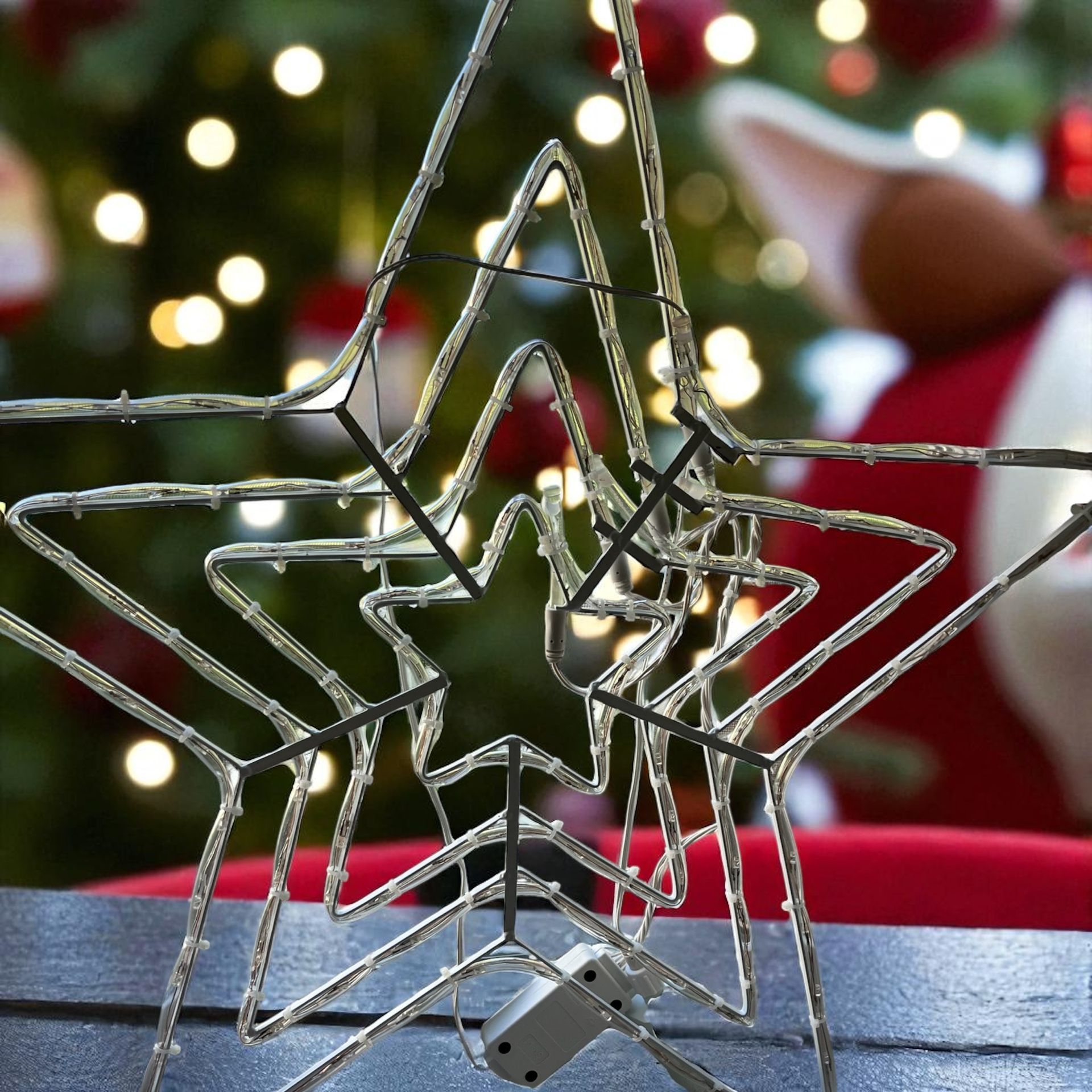 LED 24”4 Star Christmas Decoration