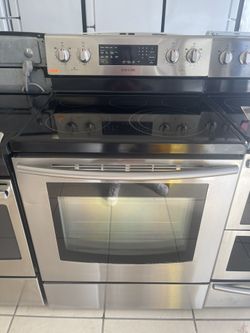 SAMSUNG GLASS TOP STOVE STAINLESS STEEL 