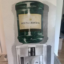 Large Moet Painting 