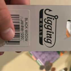 Brand New Tag On Jigging World Black Widow 1-4 Oz Rating 10-20 Lb Line Rating 7’0 Medium 