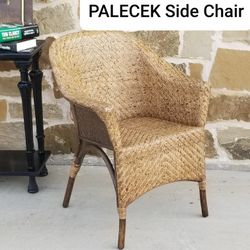 Vintage Coastal PALECEK  Woven Rattan Wicker Chair