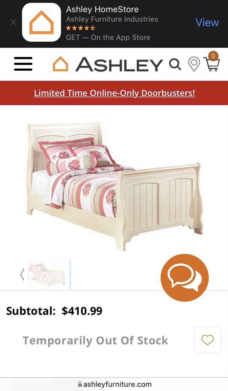 Twin Size Sleigh Bed