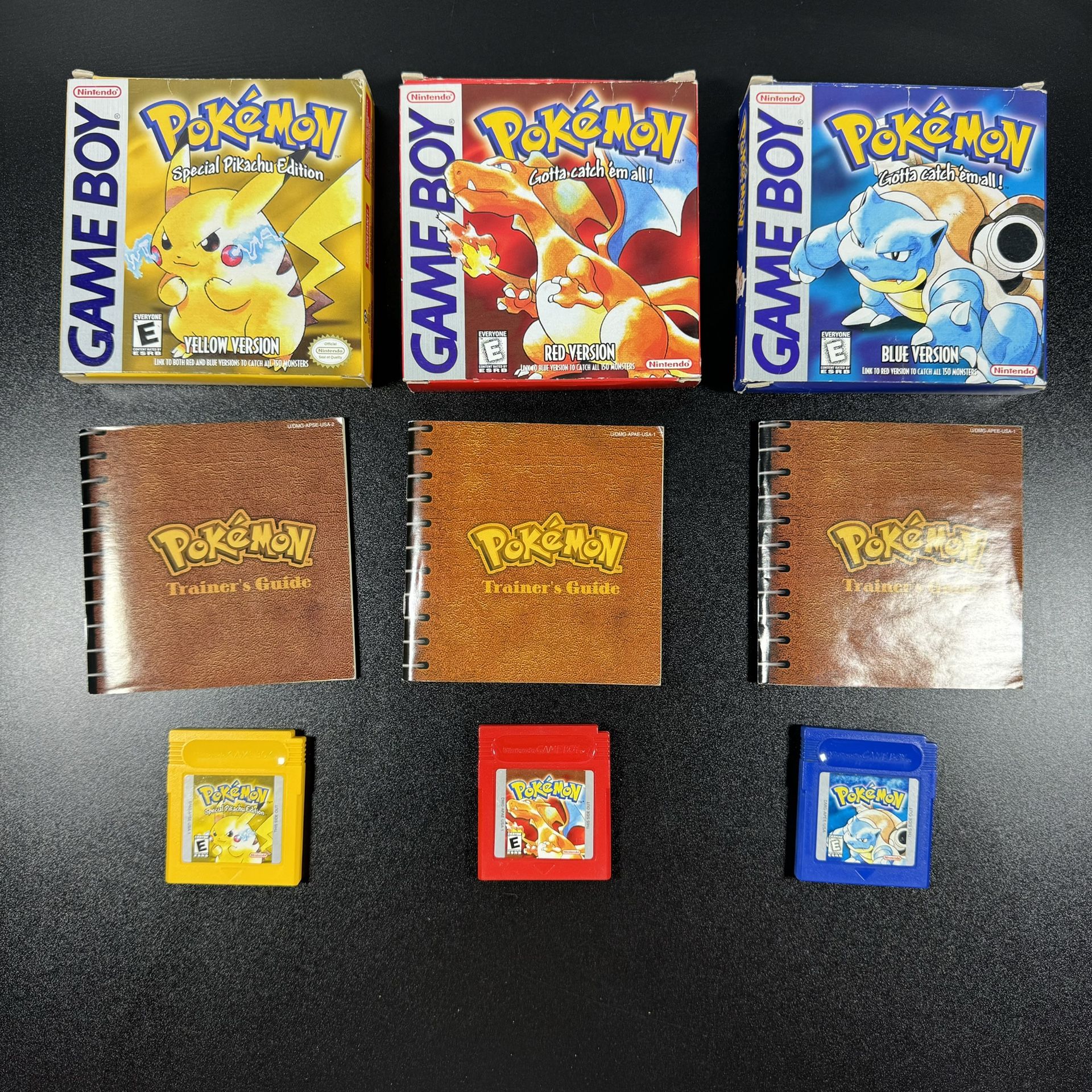 Gameboy Pokemon Yellow Red Blue  