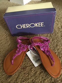 Girls size 12 pink sandals