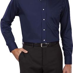 Van Heusen Men's Regular Fit Twill Solid Button Down