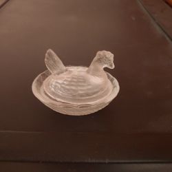 Vintage Mini Glass Chicken