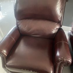 Two Burgundy Couches 