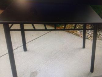 Brand New Wood Black Dining Table Seats 6