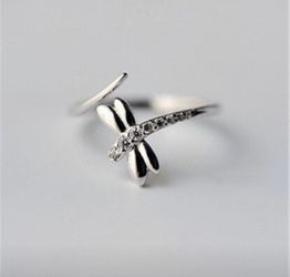 Sterling Silver Dragonfly Ring